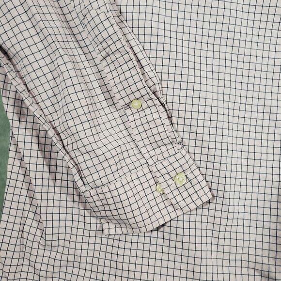 Ralph Lauren Shirt Mens 17.5 Pink Check Dress Classic Fit Collared Button Down - Picture 6 of 8